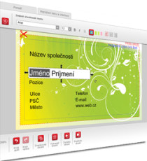 Tvorba vizitek online - program na vizitky