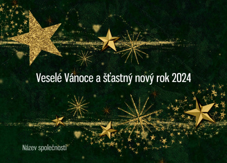 Vánoční a novoroční přání - Šablona ID 1093