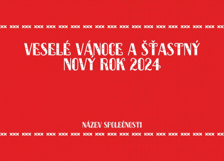 Vánoční a novoroční přání - Šablona ID 11569