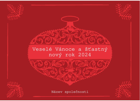 Vánoční a novoroční přání - Šablona ID 11581
