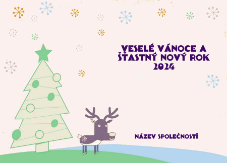 Vánoční a novoroční přání - Šablona ID 11592