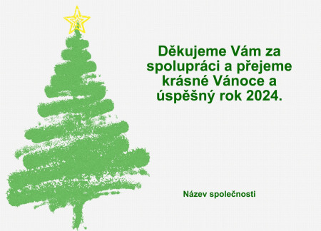 Vánoční a novoroční přání - Šablona ID 11604