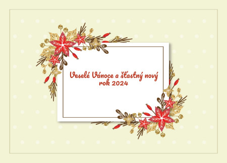 Vánoční a novoroční přání - Šablona ID 11626