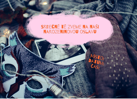 Pozvánky na oslavu - Šablona ID 12659