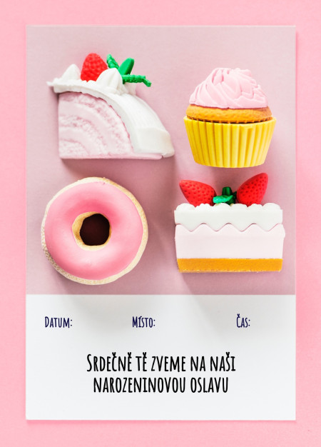 Pozvánky na oslavu - Šablona ID 12662