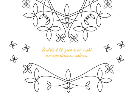 Pozvánky na oslavu - Šablona ID 12991