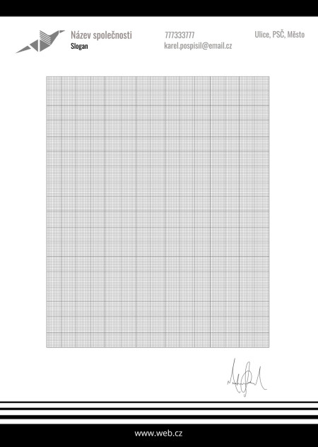 Hlavičkové papíry - Šablona ID 13048