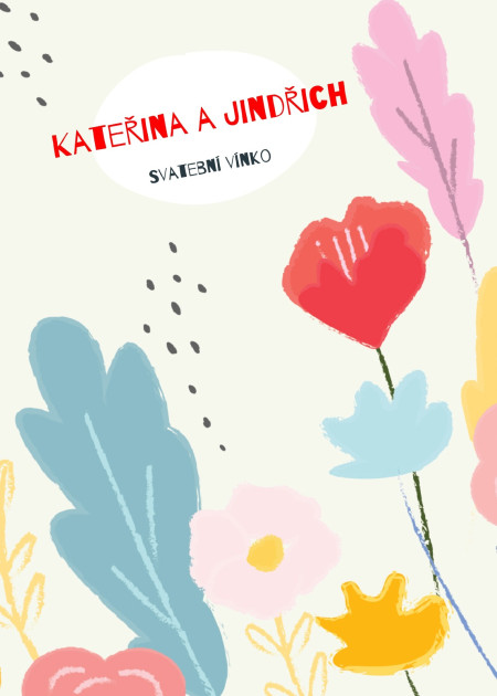 Svatební etikety na lahve - Šablona ID 13170