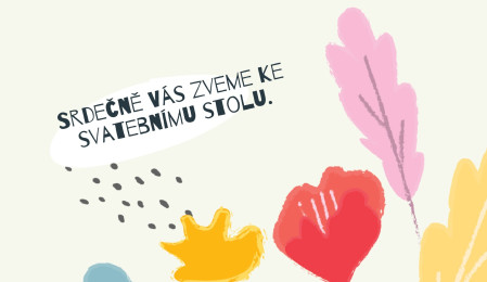 Pozvánky k svatebnímu stolu - Šablona ID 13173