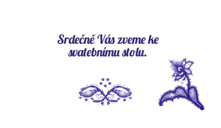 Pozvánky k svatebnímu stolu - Šablona ID 13197