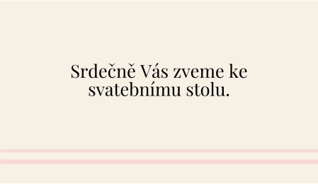 Pozvánky k svatebnímu stolu - Šablona ID 13203