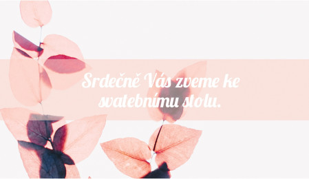 Pozvánky k svatebnímu stolu - Šablona ID 13218