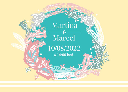 Svatební oznámení - Šablona ID 13314