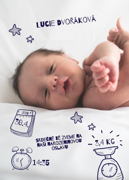 Pozvánky na oslavu - Šablona ID 13347