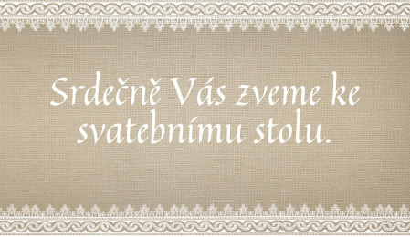 Pozvánky k svatebnímu stolu - Šablona ID 13563