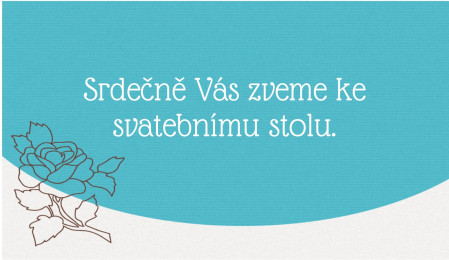 Pozvánky k svatebnímu stolu - Šablona ID 13578