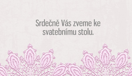 Pozvánky k svatebnímu stolu - Šablona ID 13608