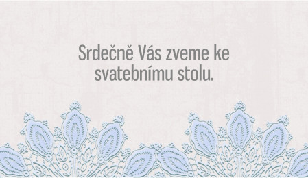 Pozvánky k svatebnímu stolu - Šablona ID 13623