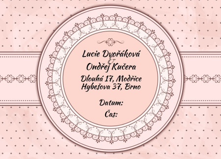 Svatební oznámení - Šablona ID 13659