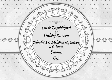 Svatební oznámení - Šablona ID 13674