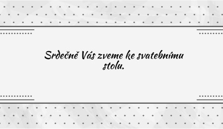 Pozvánky k svatebnímu stolu - Šablona ID 13683