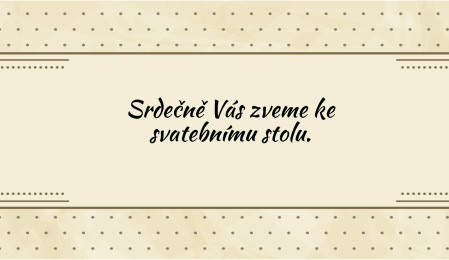 Pozvánky k svatebnímu stolu - Šablona ID 13698