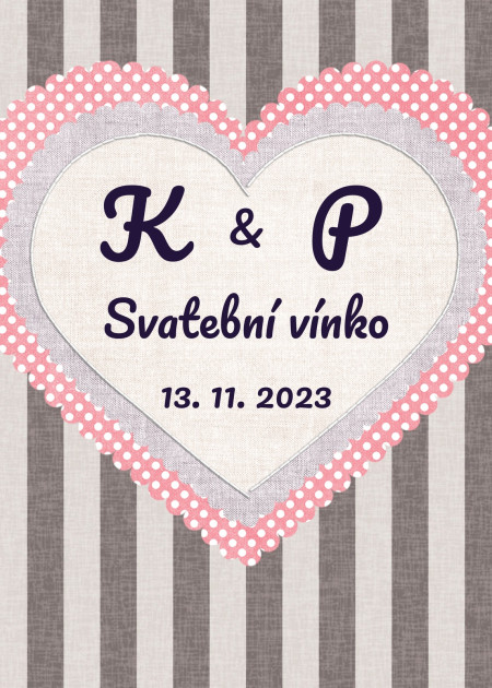 Svatební etikety na lahve - Šablona ID 13707