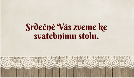 Pozvánky k svatebnímu stolu - Šablona ID 13728