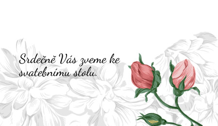 Pozvánky k svatebnímu stolu - Šablona ID 13746