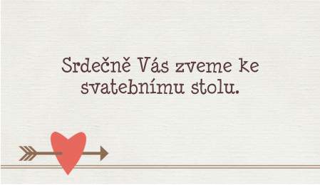 Pozvánky k svatebnímu stolu - Šablona ID 13778