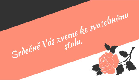 Pozvánky k svatebnímu stolu - Šablona ID 13793