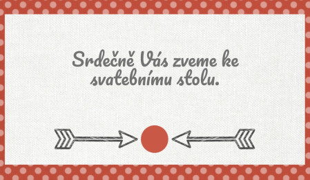 Pozvánky k svatebnímu stolu - Šablona ID 13808
