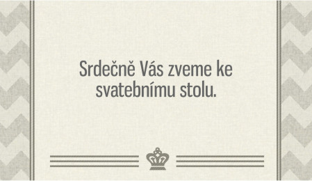 Pozvánky k svatebnímu stolu - Šablona ID 13823