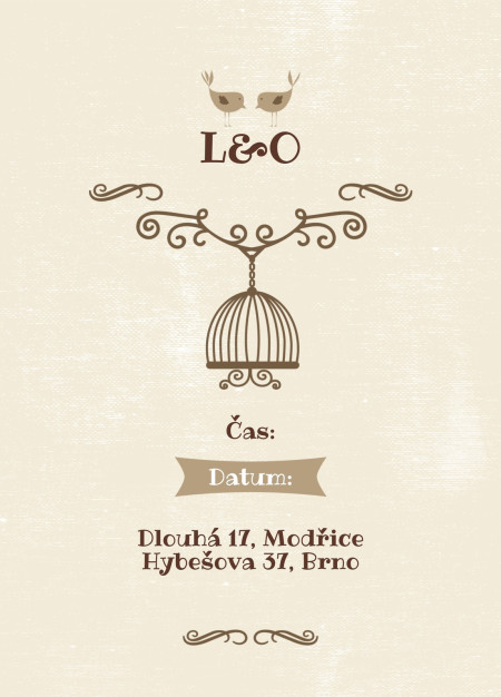 Svatební oznámení - Šablona ID 13919