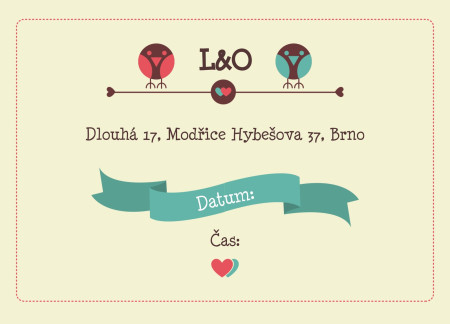 Svatební oznámení - Šablona ID 13949