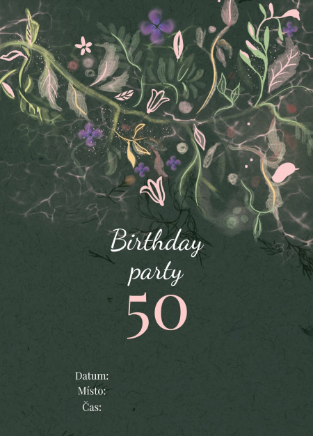 Pozvánky na oslavu - Šablona ID 14198