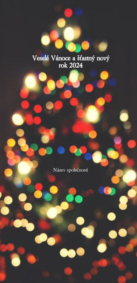 Vánoční a novoroční přání - Šablona ID 1435