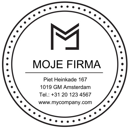 Kulaté razítko - Šablona ID 16296