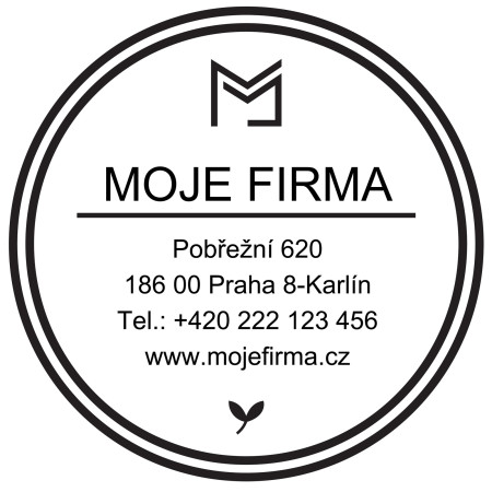 Kulaté razítko - Šablona ID 16297