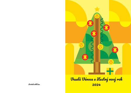 Vánoční a novoroční přání - Šablona ID 16799
