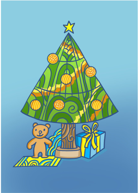 Vánoční a novoroční přání - Šablona ID 16879