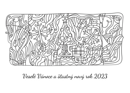 Vánoční a novoroční přání - Šablona ID 16887