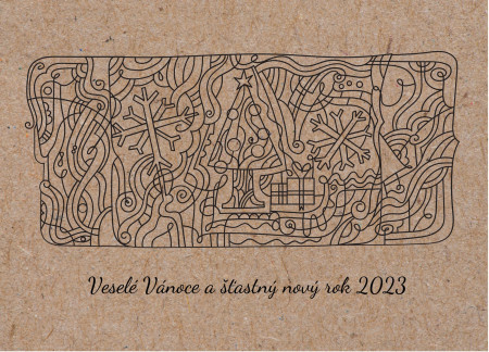 Vánoční a novoroční přání - Šablona ID 16899