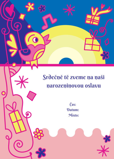 Pozvánky na oslavu - Šablona ID 16915