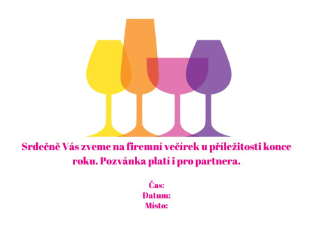 Pozvánky na oslavu - Šablona ID 16951