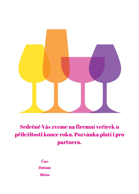 Pozvánky na oslavu - Šablona ID 16955