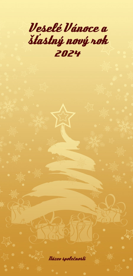 Vánoční a novoroční přání - Šablona ID 3426