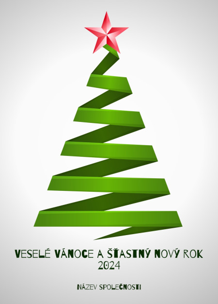 Vánoční a novoroční přání - Šablona ID 3512