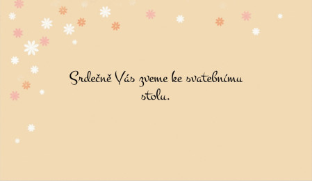 Pozvánky k svatebnímu stolu - Šablona ID 8526