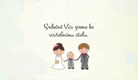 Pozvánky k svatebnímu stolu - Šablona ID 8535
